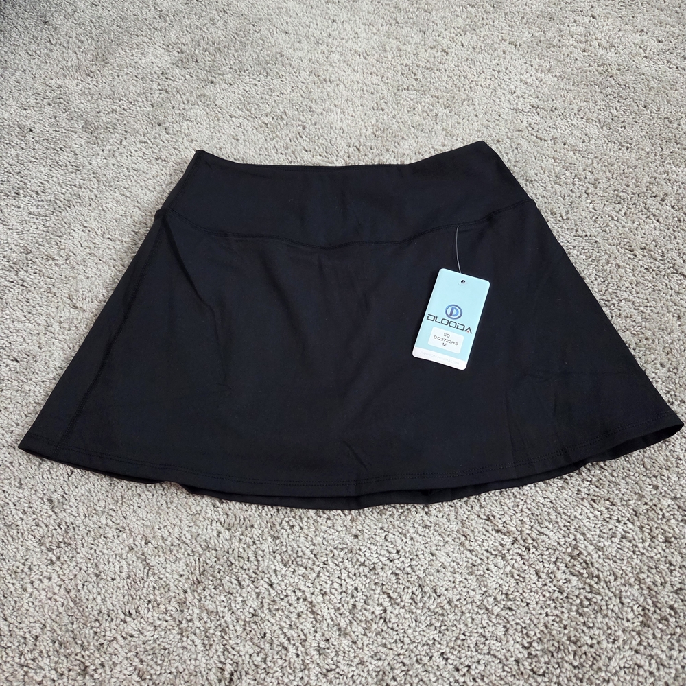 Black Women's Active Skort - Stylish Athletic Skirt